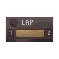 Lap Counter illustration vector