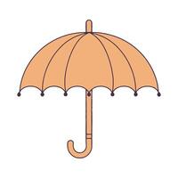 an umbrella with a handle on the end vector