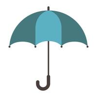 an umbrella with a blue handle and a black handle vector