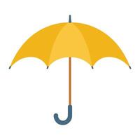 an umbrella is shown on a white background vector