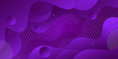 Abstract 3D wave design with purple background for banner cover, book flyer and other graphic design elements. Eps10 vector
