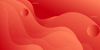 Abstract bright wave banner background with orange color combination. Creative horizontal simple pattern. Eps10 vector