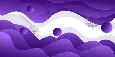 Abstract minimalist purple 3D background with wavy paper cut pattern. Simple design for promotion. Eps10 vector