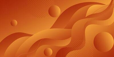Modern abstract orange wave background with colorful bright gradient. Abstract geometric pattern simple background design for banner, brochure,presentation, and business card. Eps10 vector