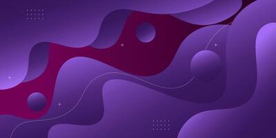 Modern abstract dark purple gradient wave liquid geometric background with liquid style gradient color. Suitable for banner, flyer, etc. Eps10 vector