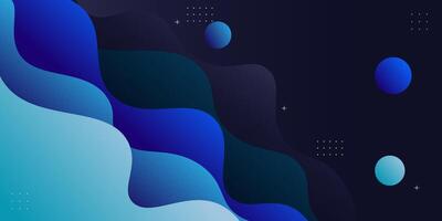 Abstract blue wave background. Realistic wave pattern. Trendy wave color concept. Eps10 vector
