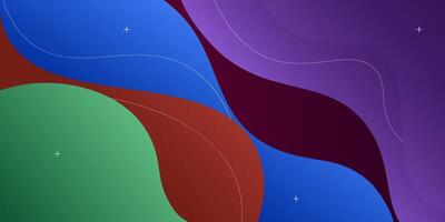 Purple, green, brown and blue waves. Abstract paper cut. Abstract colorful waves. Wavy banner. Colorful geometric design. Wavy paper cut. Eps10 vector