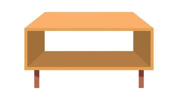 side table with shelf illustration vector