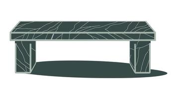 a black and white drawing of a table with a marble top vector
