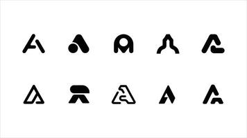 a set of letters in different shapes and sizes illustration on white background vector