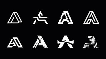 a set of letters that are made up of different shapes vector