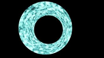Abstract Circular Blue Shape Digital Rendering video