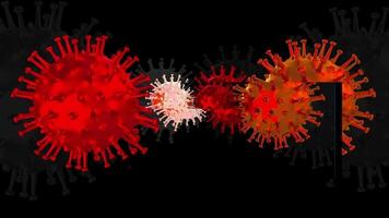 Virus Covid-19 Pandemic 3D Rendering video
