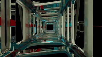 Abstract 3D Tunnel Digital Rendering video