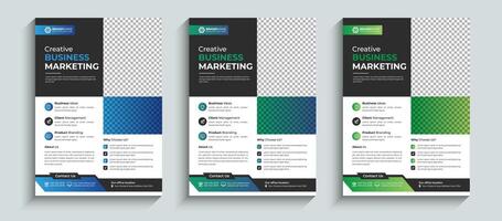 Business Flyer, Corporate Flyer template colorful gradient geometric shape. Brochure design, layout template design, Annual Report, Magazine, Poster, Business Presentation, Portfolio, Banner template. vector