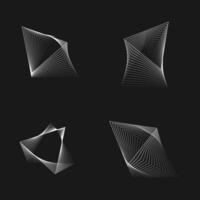 Futuristic element triangle lines design. illustration. vector