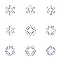 Groovy modern shapes. Abstract art style geometric elements. isolated vector