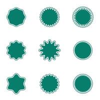 Groovy retro shapes abstract geometric elements, Y2K retro badges for poster. isolated vector