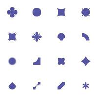 abstract modern geometric shapes elements. Bauhaus memphis design. vector