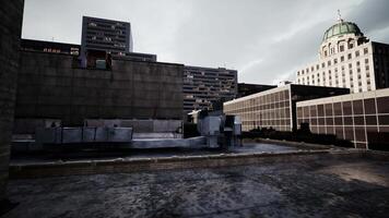 A large building with a clock tower in the background video