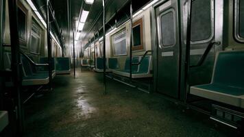 Spacious Subway Car With Multiple Seats video