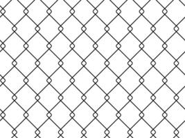 Fence from wire mesh line seamless pattern. Background from black silhouette fence, decorative border, graphic boundary, barrier. Safety grid wall. illustration vector