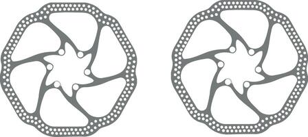 Two circular shapes with a white background vector