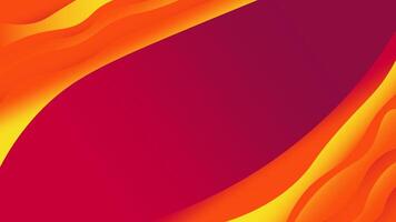 Abstract Vibrant Gradient Background With Flowing Layers of Red and Yellow vector