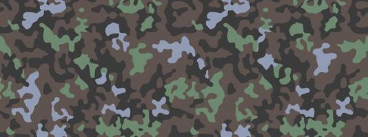 Green camouflage seamless pattern. Camo military background. Fabric textile print template vector