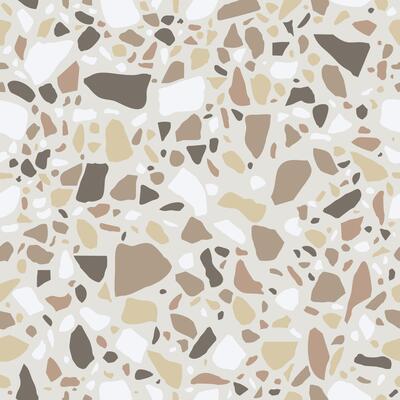Brown terrazzo seamless texture. Floor tile, polished stone pattern. Marble surface