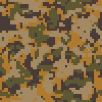 Digital camo. Seamless camouflage pattern. Military modern texture. Green, forest colors vector