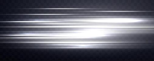 Speed rays, light neon flow effect, silver glow speed lines, colorful light trails, stripes. Abstract background, illustration. vector