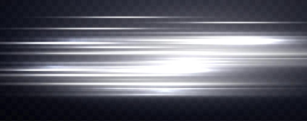 Speed rays, light neon flow effect, silver glow speed lines, colorful light trails, stripes. Abstract background, illustration.