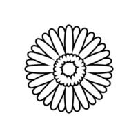 cute flower decorative line style icon illustration design, designed for web and app vector
