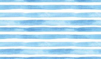 seamless watercolor pattern with blue stripes on a white background vector