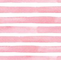 seamless watercolor pattern with pink stripes on a white background vector
