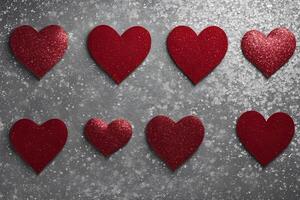 Valentine's Day Edition 8 - Heart of Crimson on Sparkling Canvas photo