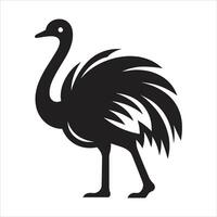Emu bird icon isolated on white background vector