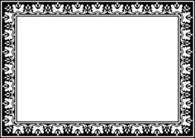 Retro Ornamental Frame and Border. vector