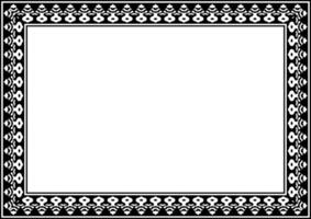 Geometric Classic Border and Frame. vector