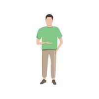 Simple icon man stands, a simple illustration vector