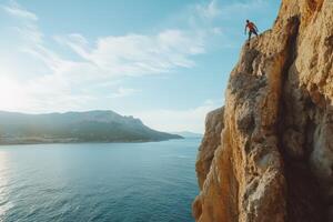 a man Extremes rock climbing32 photo