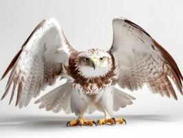 an eagle with a yellow beak and white feathers31 photo