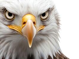 an eagle with a yellow beak and white feathers29 photo