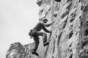 a man Extremes rock climbing17 photo