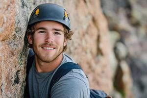 a man Extremes rock climbing12 photo