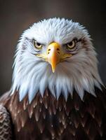 an eagle with a yellow beak and white feathers10 photo