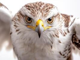 an eagle with a yellow beak and white feathers11 photo
