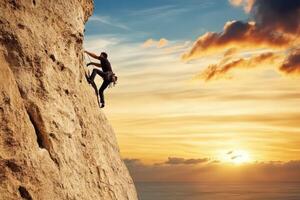 a man Extremes rock climbing8 photo