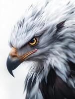 an eagle with a yellow beak and white feathers7 photo